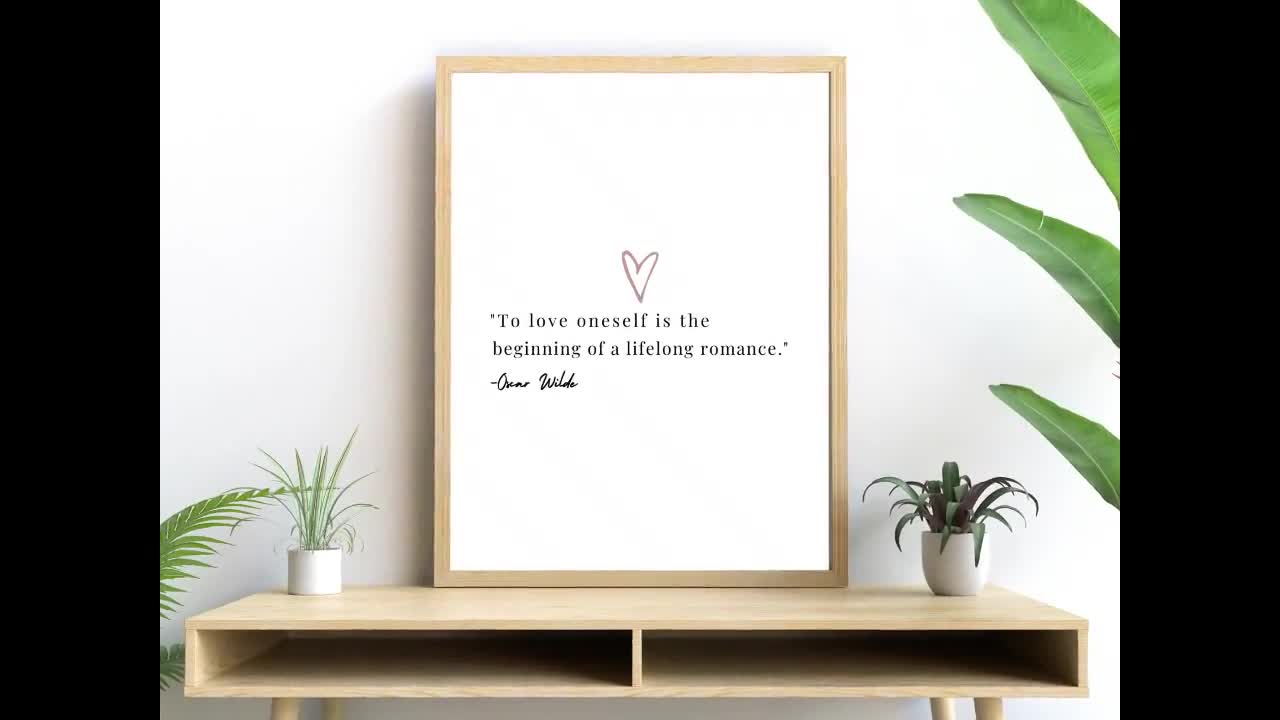 Oscar Wilde Quote, Quotes, to Love Oneself is the Beginning