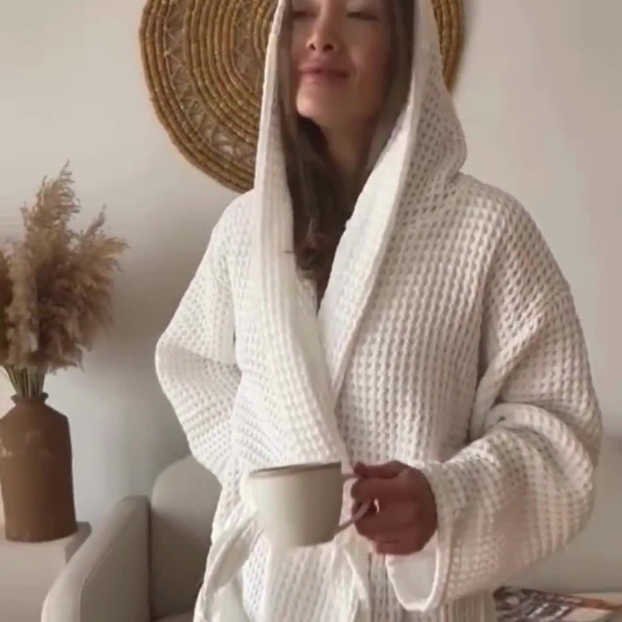 Alpine Swiss Stacy Women Hooded Bathrobe Cotton Terry