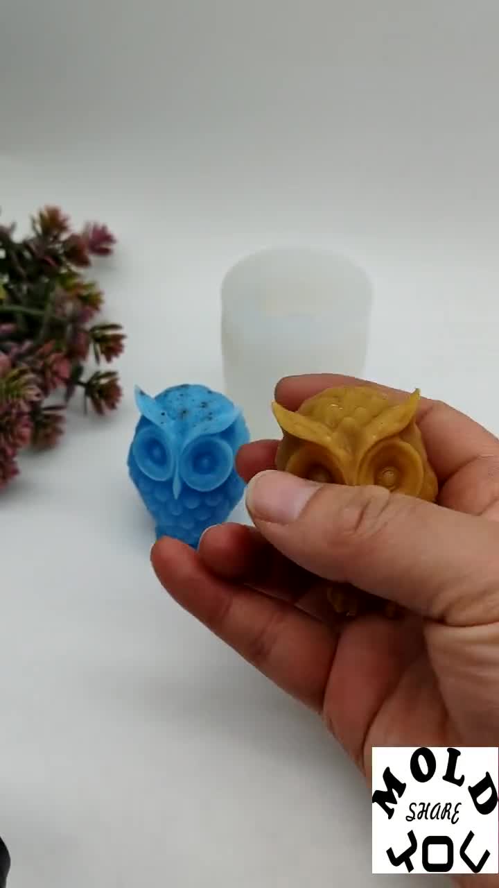 Moule En Silicone En Résine Hibou Moule En Silicone En Chouette 3D En