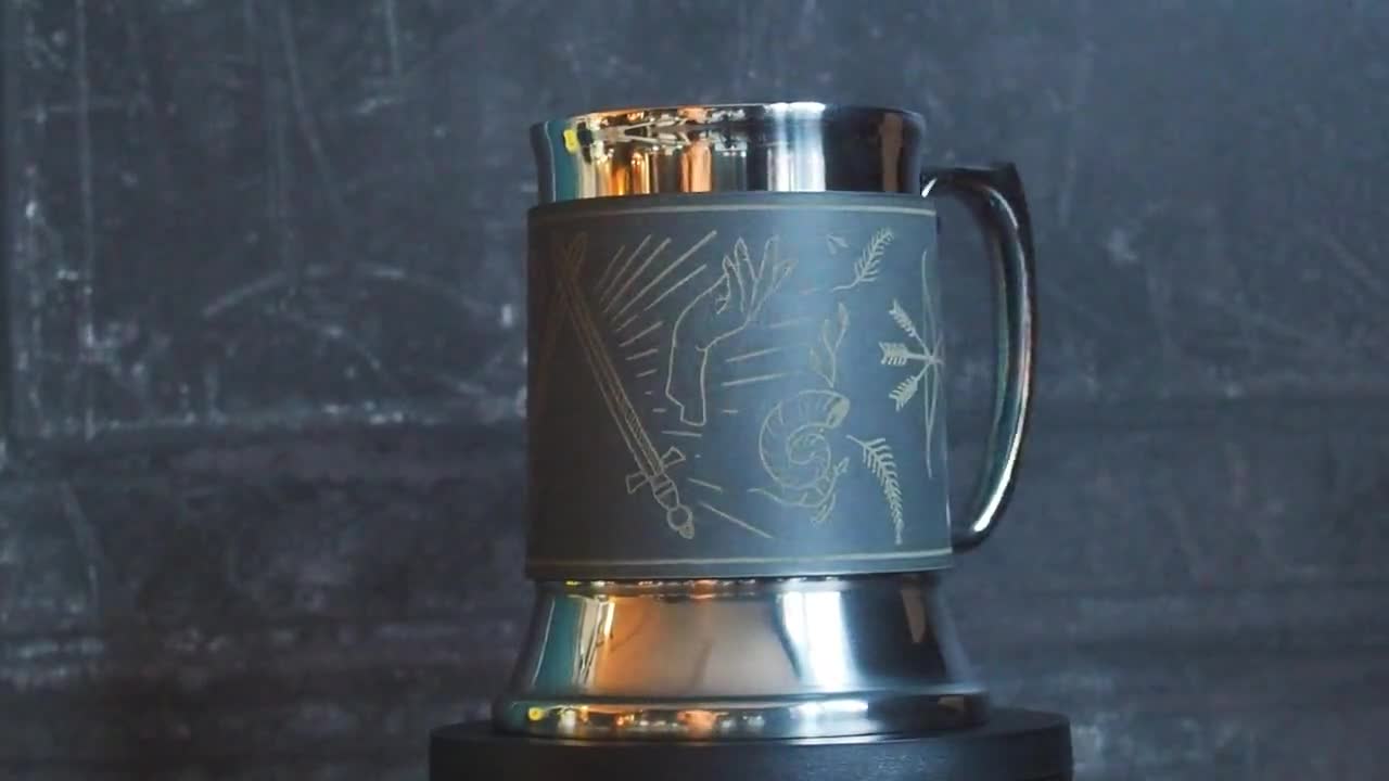 D&D shops Leather Wrapped Tankard, the dungeoneers tankard