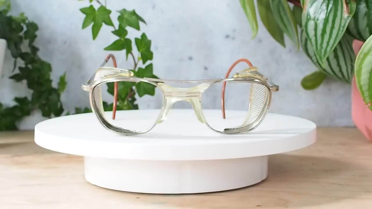 Vintage American Optical Safety Glasses 1960's Made in USA Side