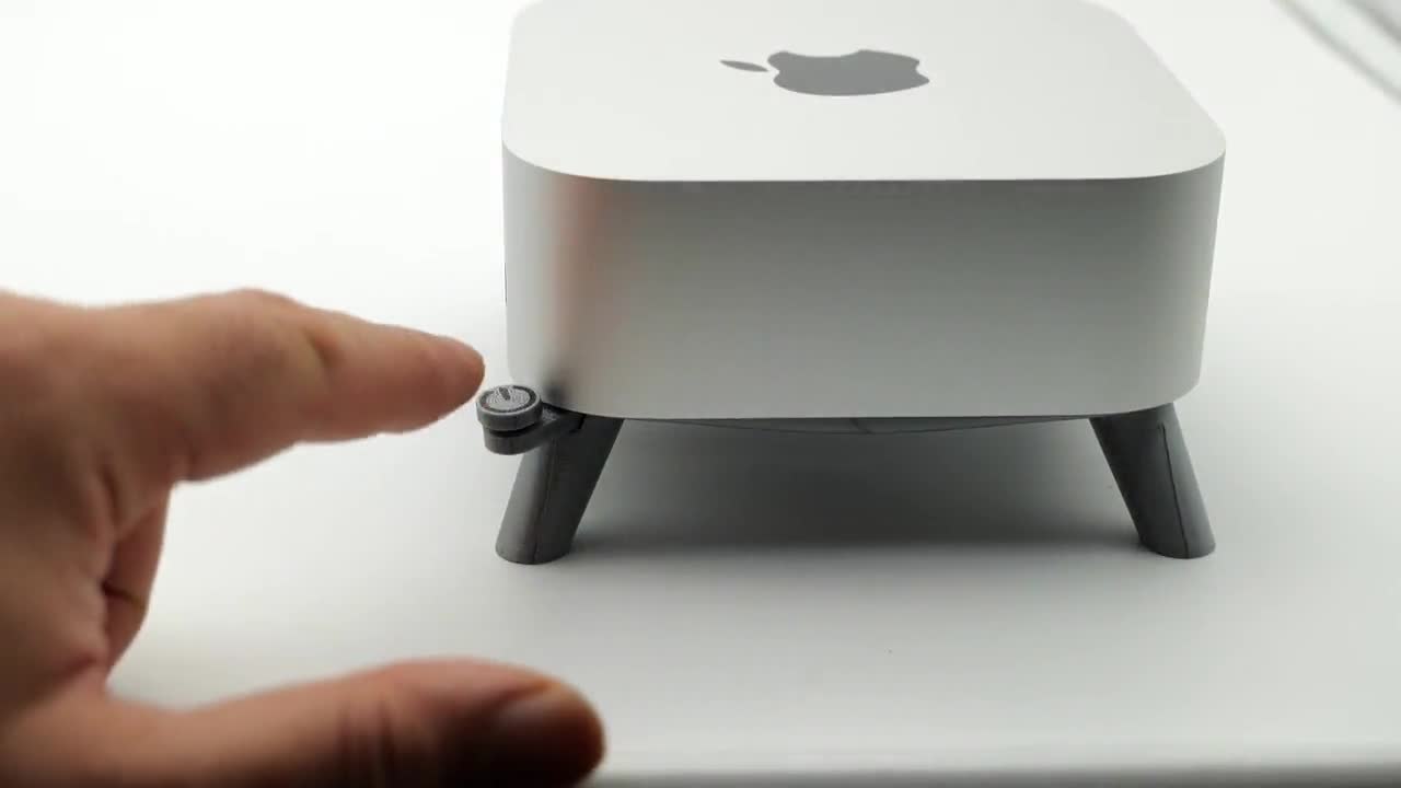 Mac Mini M4 Elevated Stand With Integrated Power Button - Etsy