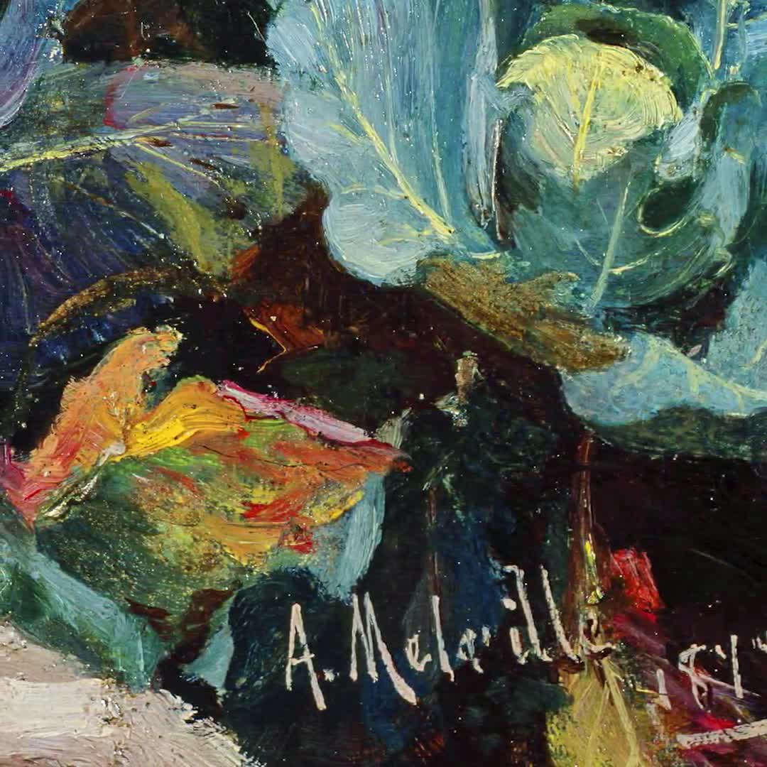 Arthur Melville,A Cabbage Garden,Vegetable garden scenery,canvas  print,canvas art,canvas wall art,large wall art,framed wall art,p2174