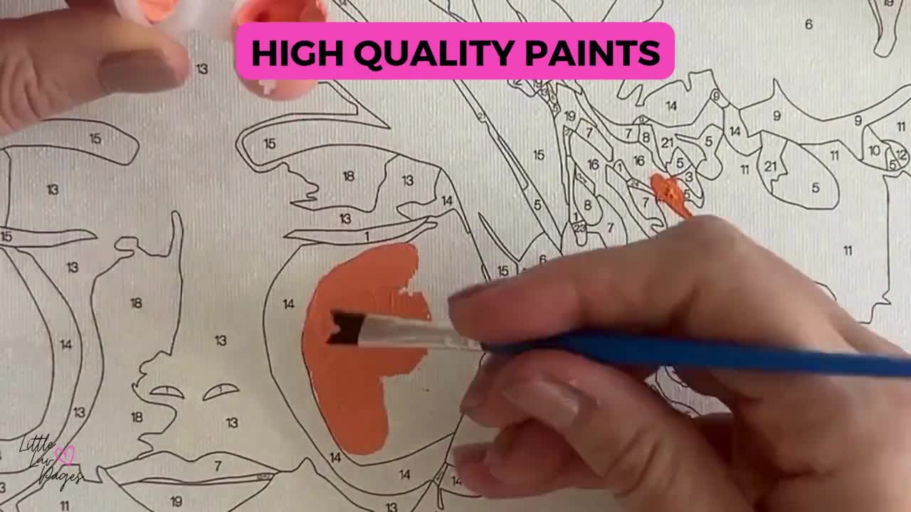 Pintura Por Números, Ciervo, Pintura Al óleo Digital, Animal, Kit De