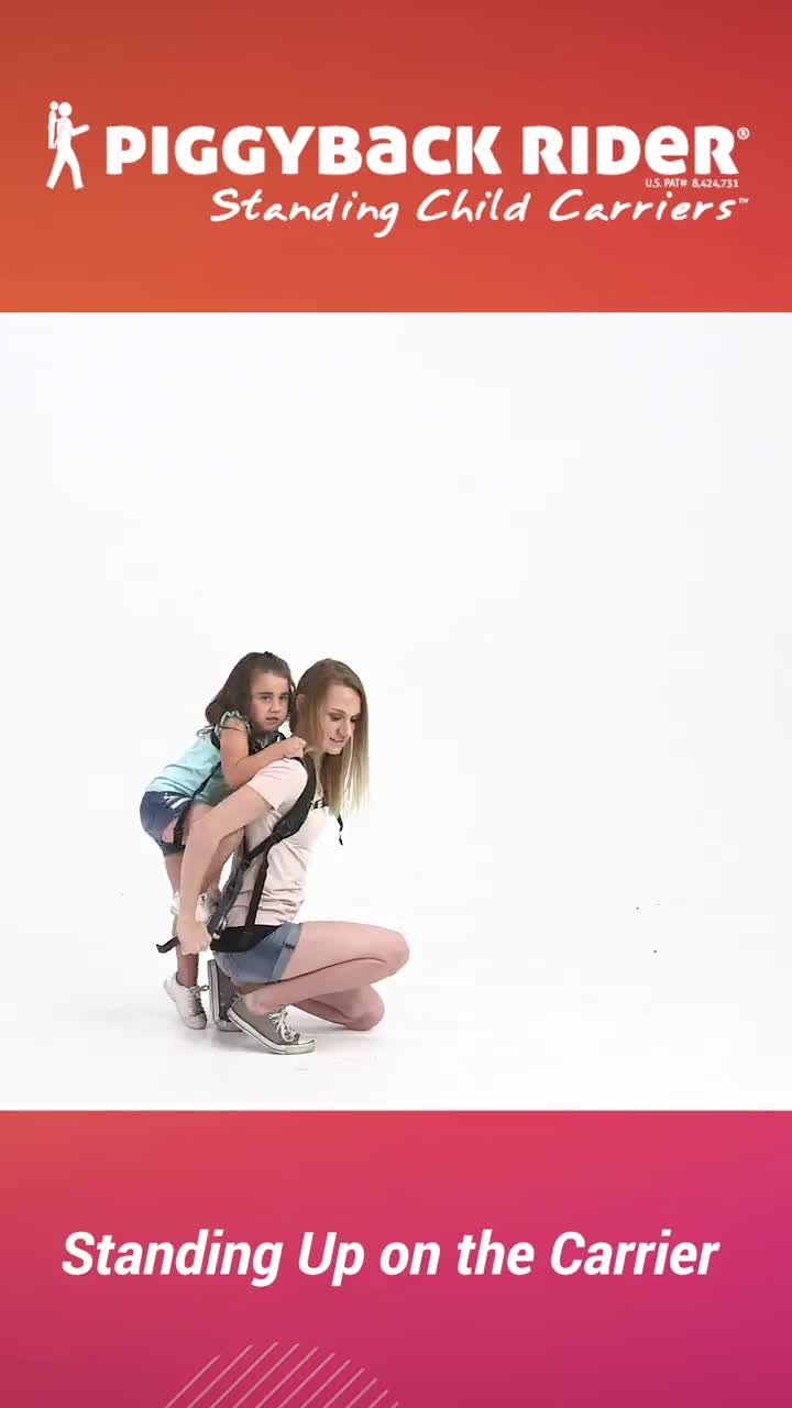 Piggyback rider standing child carrier store