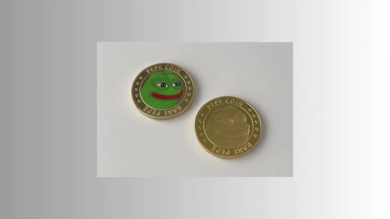 Pièce de collection Pepe Crypto Coin avec présentoir et cadeau de luxe