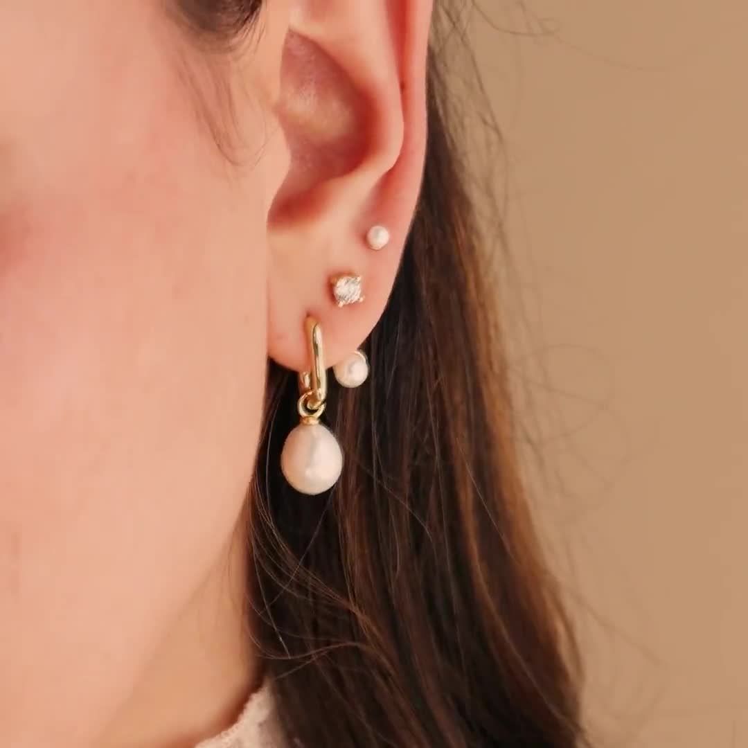ピアス LAZY DAWN pearl drop hoop earring 3c79k59xm770yeshgadthyu56o2j_2