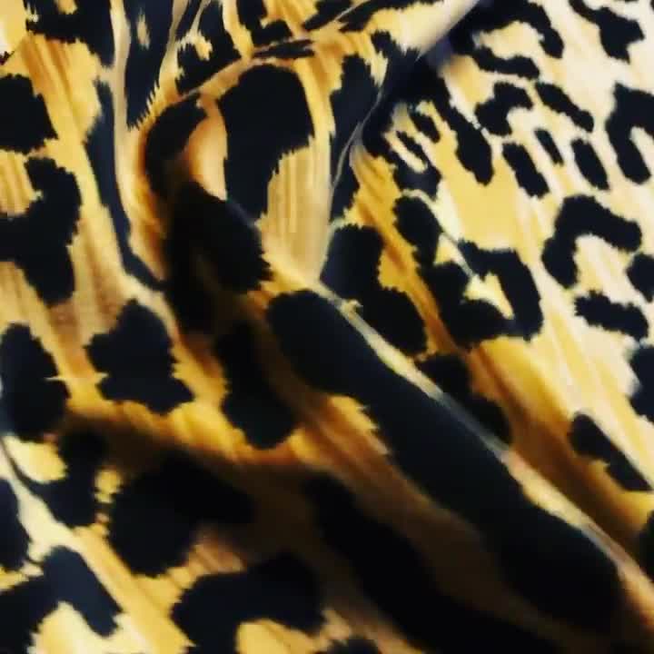 Animal Leopard Panther Cheetah Print on Pink Velvet 60” Width