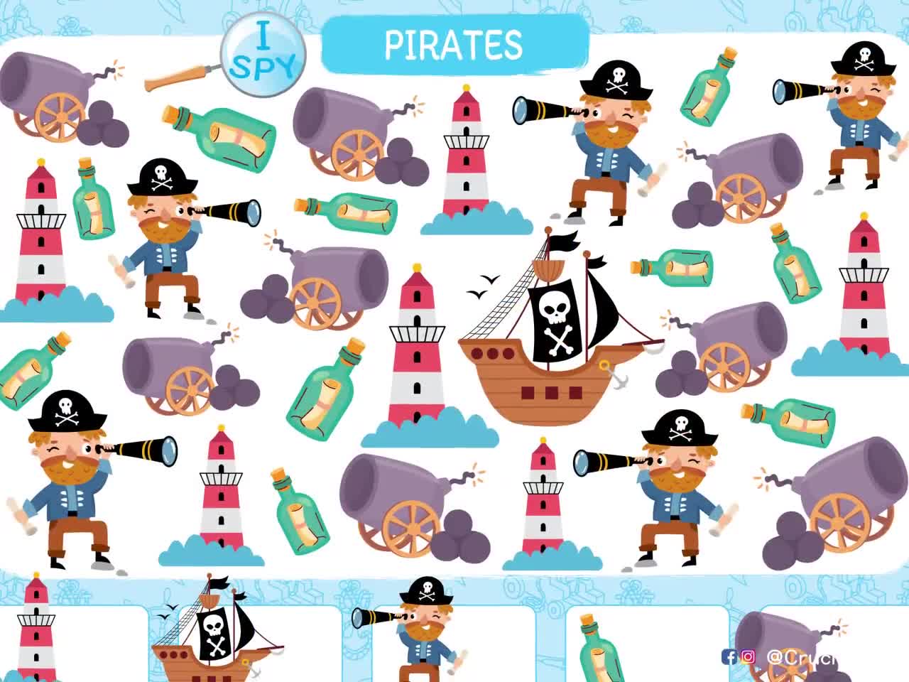 Actividad de conteo de Piratas, veo, espía. Hojas de trabajo para contar  hasta 10 para niños. Actividades imprimibles de matemáticas tempranas para  educación en el hogar, preescolar, prekínder y ..., image size:1280x960