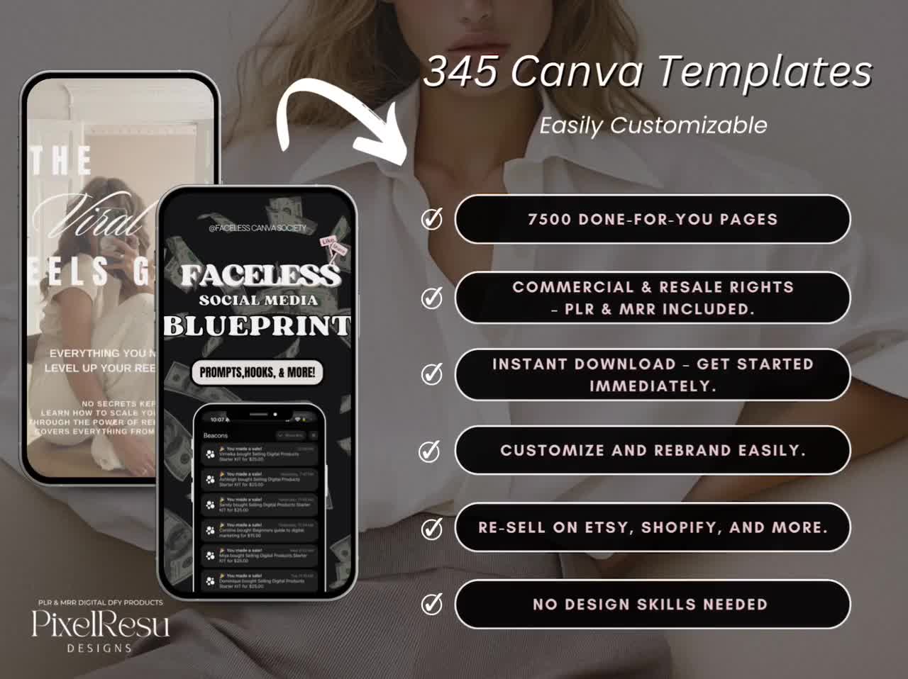 7500 Done For You PLR MRR Digital Canva Template Bundle, 2025 2026 Digital DFY Templates, Planners, Journals, Trackers, 100% Resell Rights video poster
