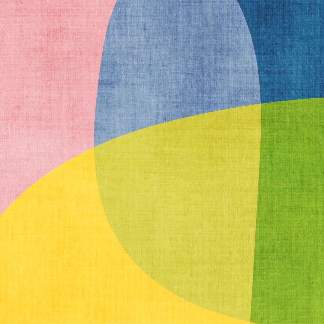 Colorful Abstract Art Print for Nursery Playful Happy Modern