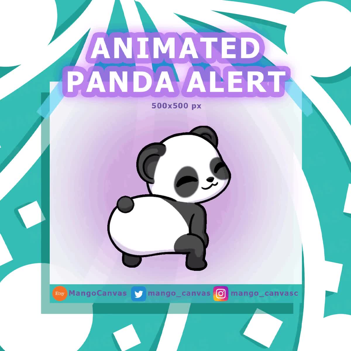 Pandas Playing, image size:1200x1200