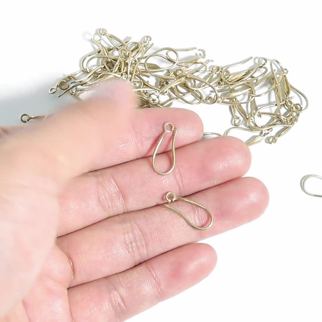 Filo Orecchino In Ottone - Ganci Auricolari In Ottone Grezzo - Risultati Orecchini - Forniture Di Gioielli - 31x7.95x0.66mm - PP1496 - Italia - Foto 9