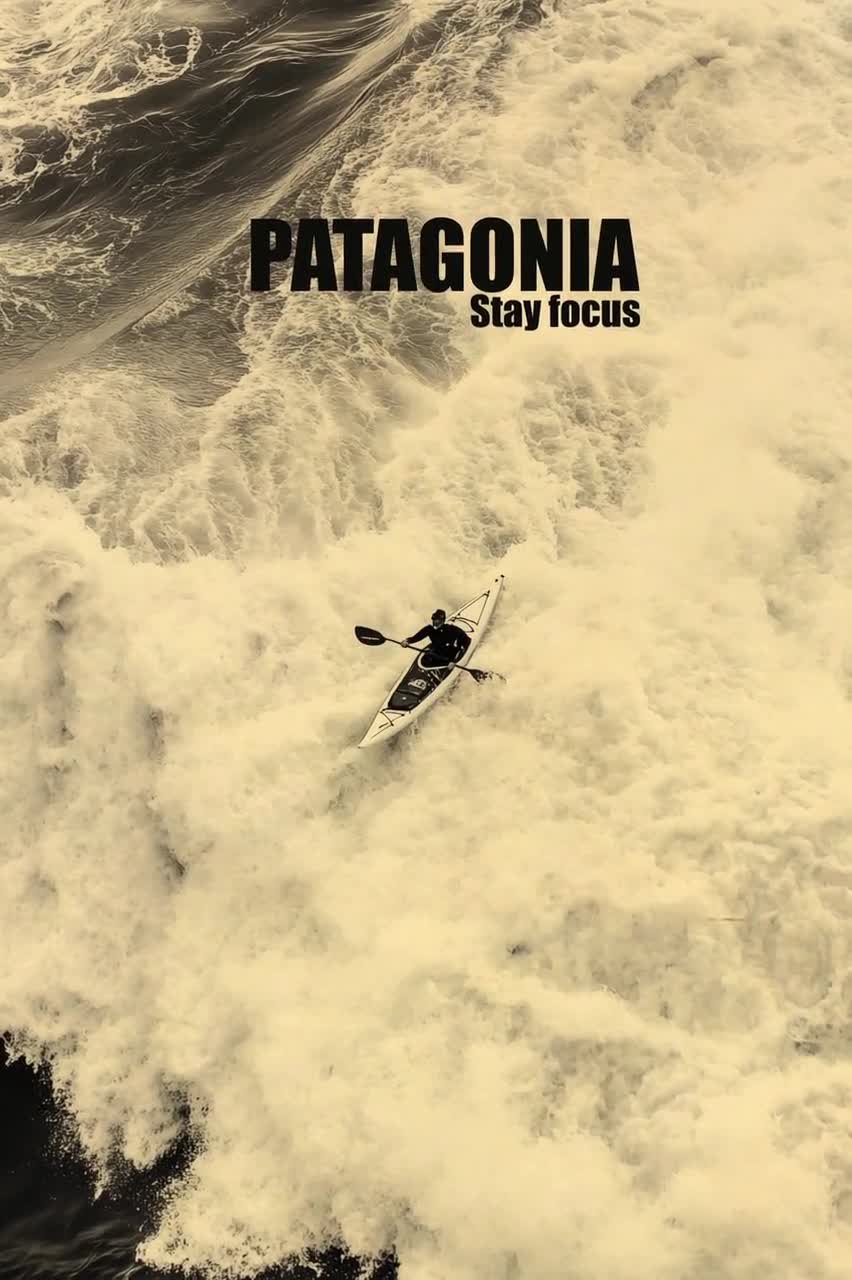 Patagonia Whitewater Rapids Poster: Extreme Sports Wall Art - Etsy