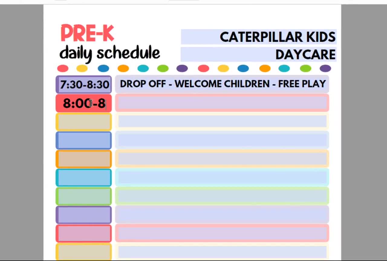 daycare-daily-schedule-for-pre-k-printable-child-care-fillable-pdf-etsy