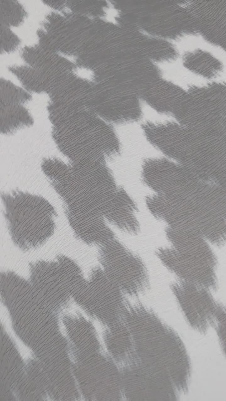 Udder Madness Grey Faux Cowhide Hair on Hide Velvety Fabric Home