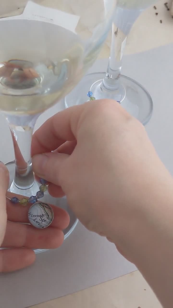 Personalized Wine Glass Charms - My Turn for Us