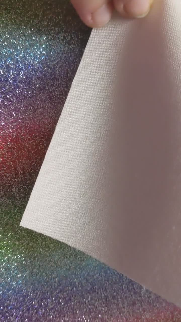 12 x 12 Heat Transfer Vinyl- Pastel Rainbow Glitter – Crafts Made by You