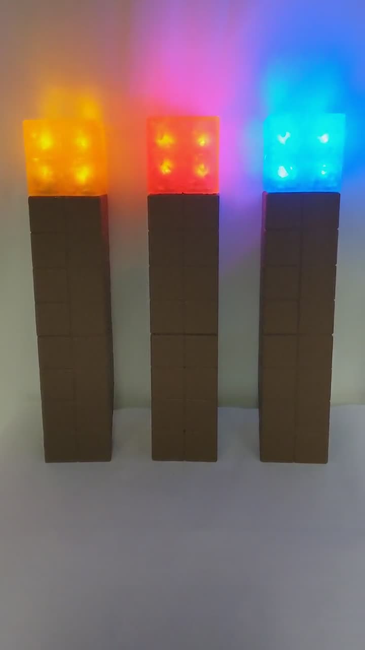 Lampada Minecraft Torch Light - Mitico