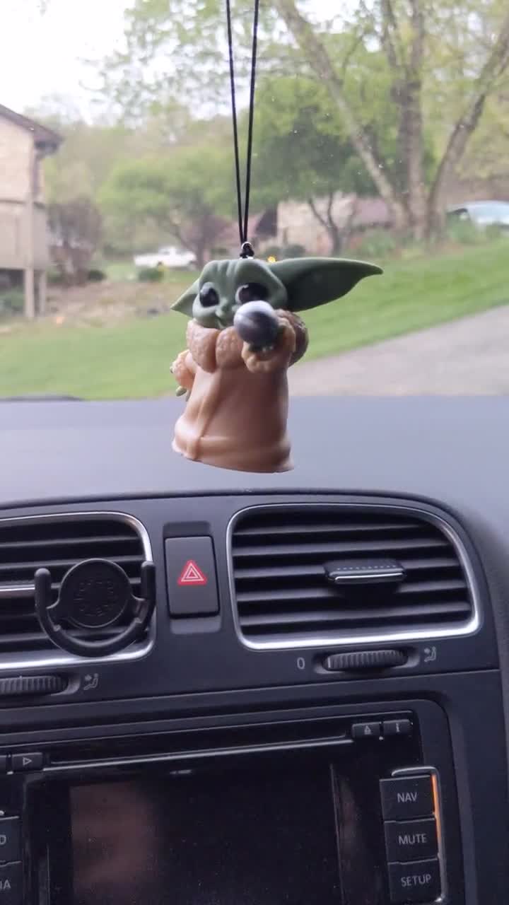 Star Wars-bébé Yoda-voiture Pendentif Anime Figure Jouets-rétroviseur  Miroir Ornements Cadeau