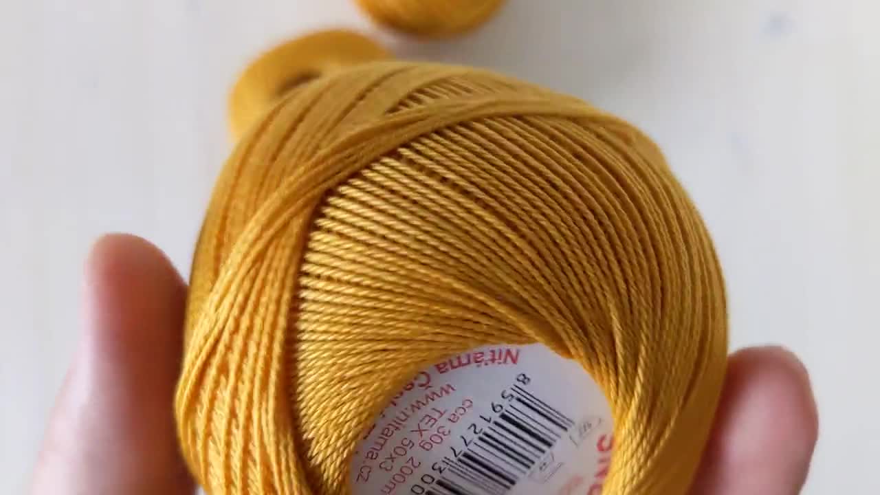 Filo per uncinetto misura 15, doppio filato di cotone mercerizzato, filo  sottile KAJA, 30g / 1,06 oz. batuffolo di cotone, regalo per amante dell' uncinetto, matassa di cotone -  Italia