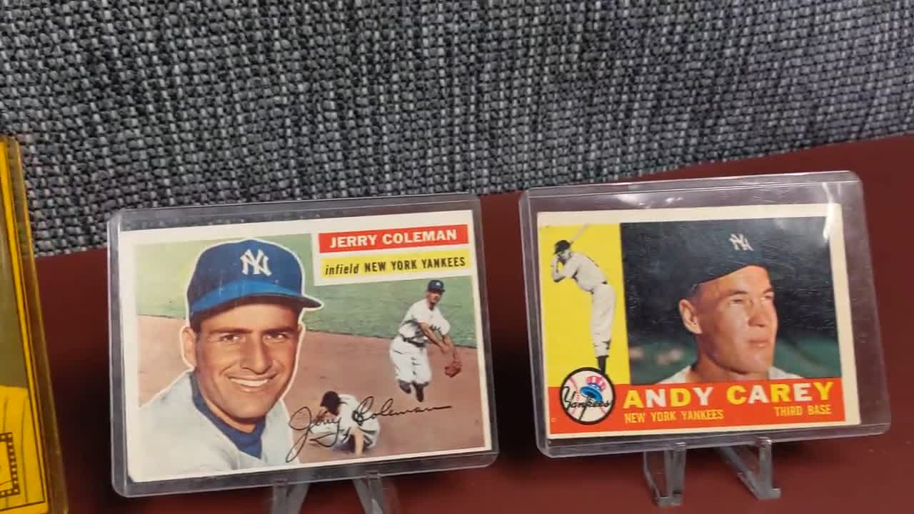 1956 Topps #316 Jerry Coleman EX-MT gray back New York Yankees