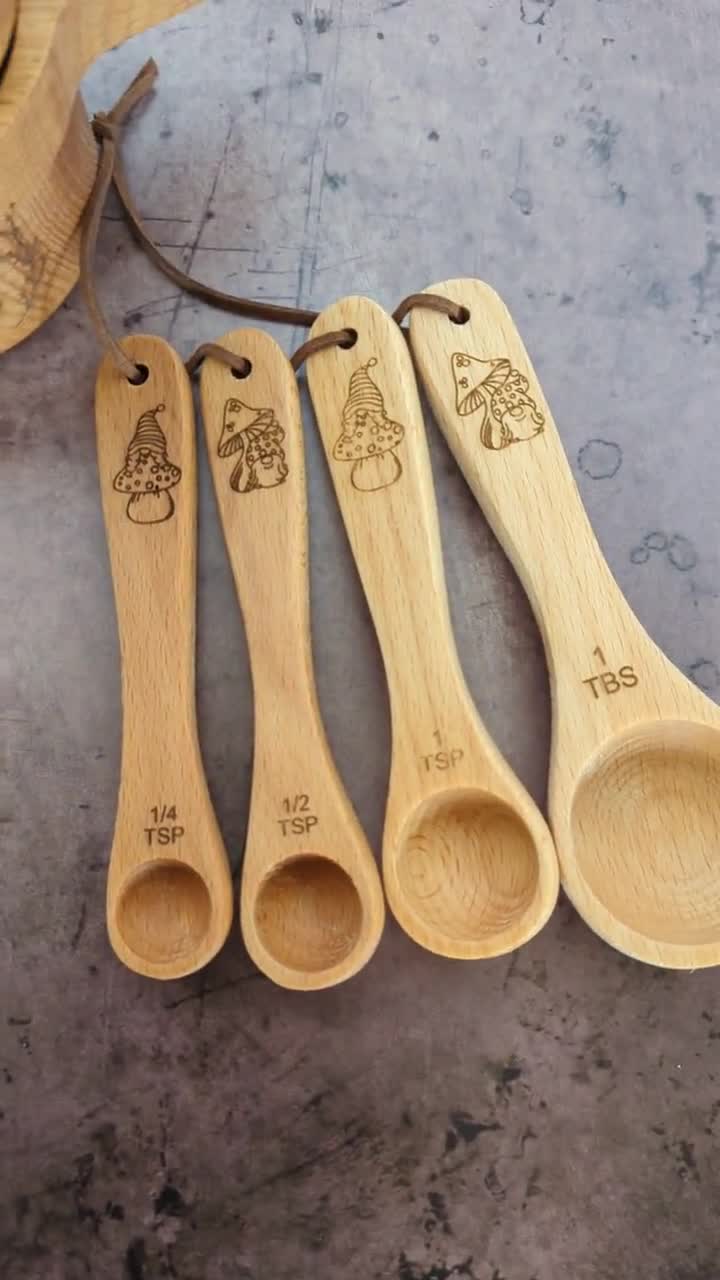 Wood Measuring Cups and Spoons Set … curated on LTK