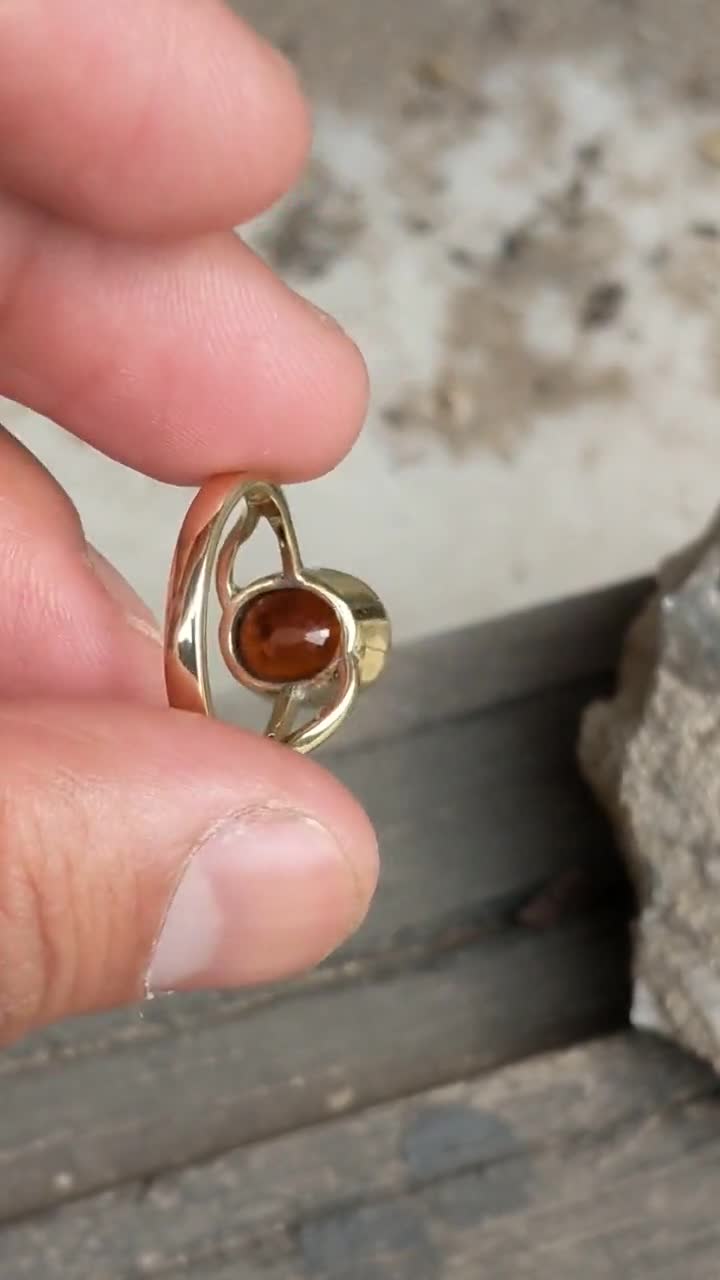 Certified 3-10ct Natural Hessonite (Gomed) outlet Astrological Panchdhatu Ring | Rahu Remedy | Boost Concentration Love Harmony & Peace | Protector