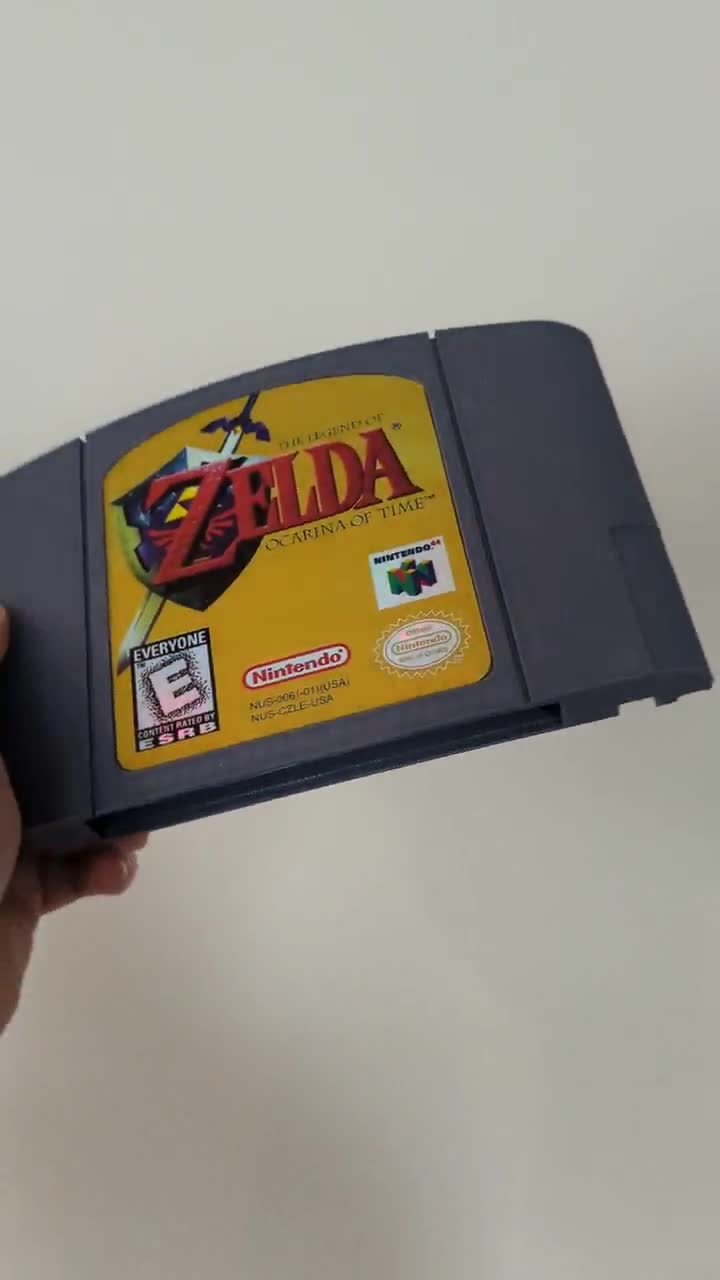 Legend of Zelda Ocarina of Time Nintendo 64 Game - Gray Cartridge