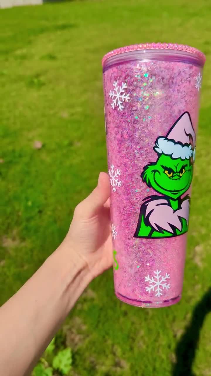 Grinch Pink Drip Tumbler – RaeSymoneCreates