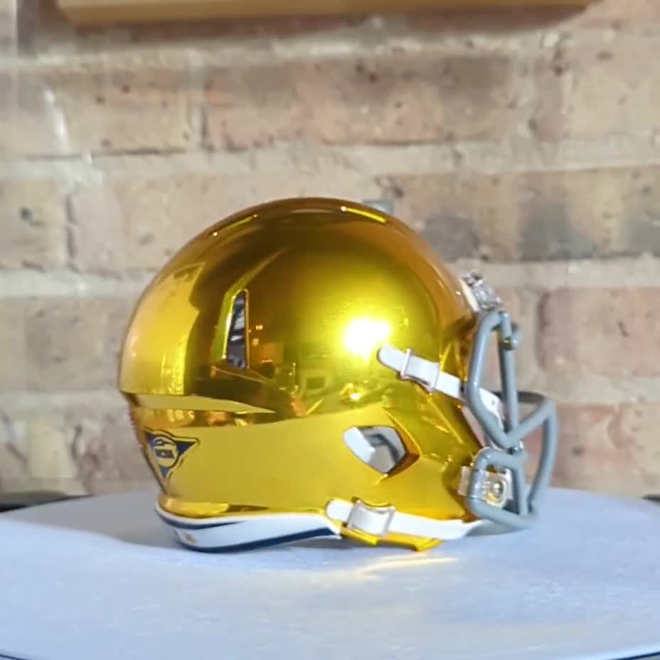 Notre Dame 2015 Shamrock Series Boston HYDROFX Riddell Speed Mini Helmet