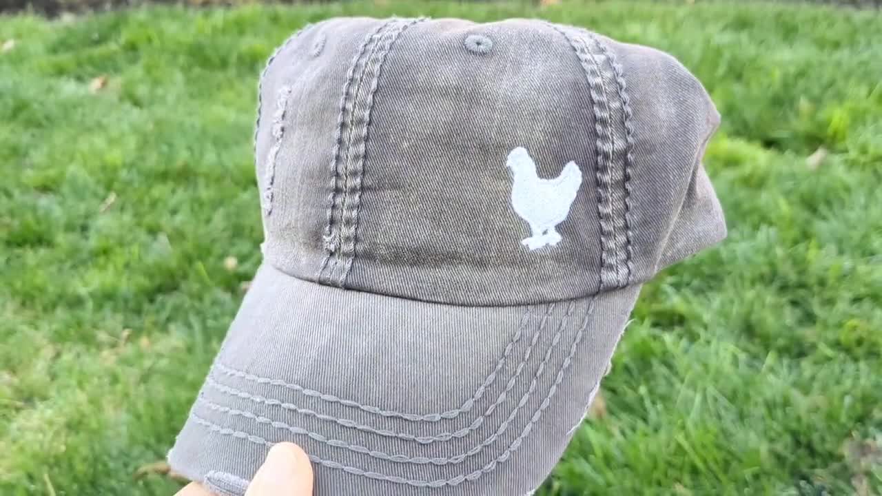 Women's Chicken Hat, Chicken Hat, Hat With Small Chicken, Gift for