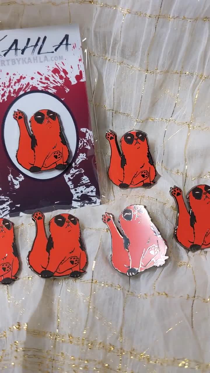 Catpool Enamel Pin, Hard Enamel and Black Nickel, 1.25 Catpool Enamel Pin, Hard Enamel and Black Nickel, 1.25