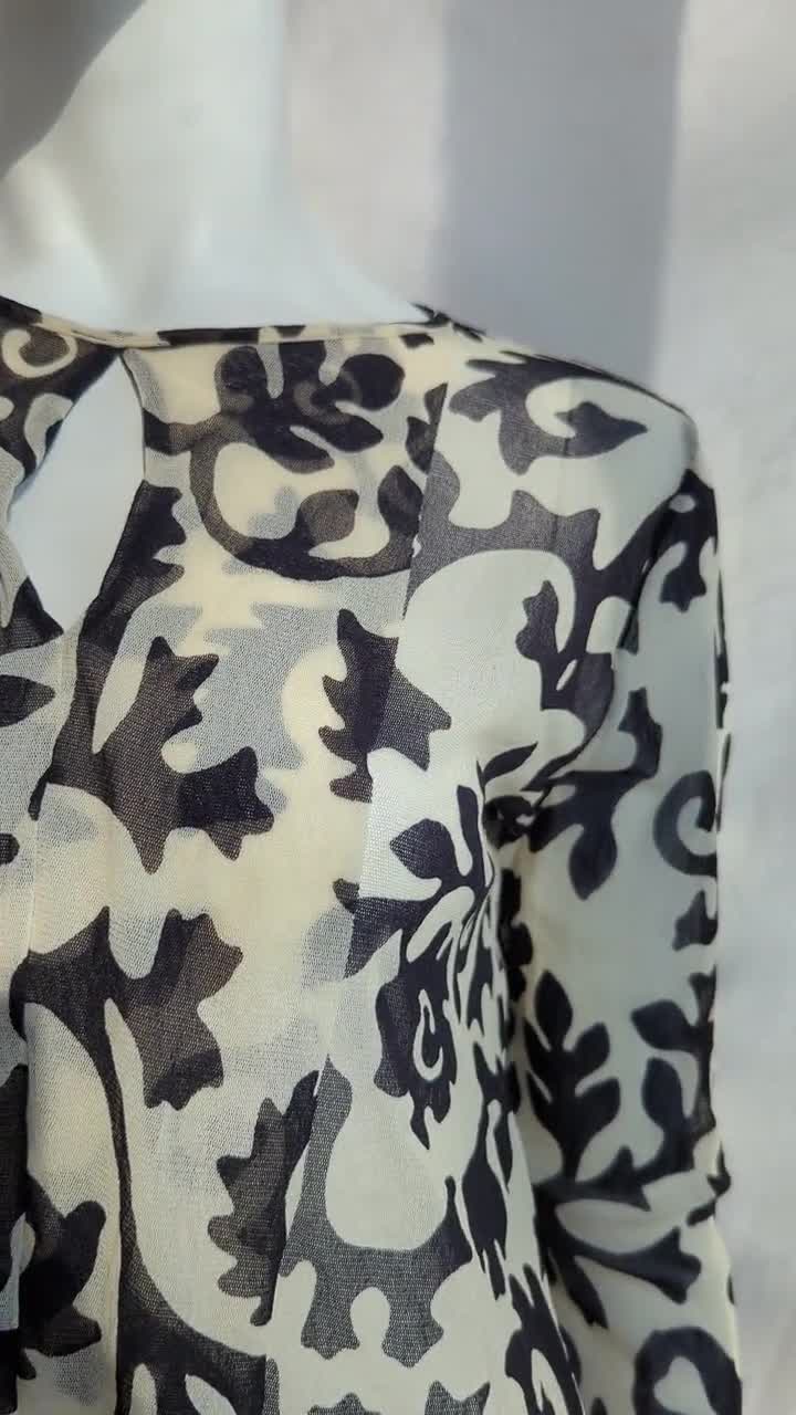 Y2k Vintage FUZZI by Jean Paul Gaultier Mesh Top. Abstract