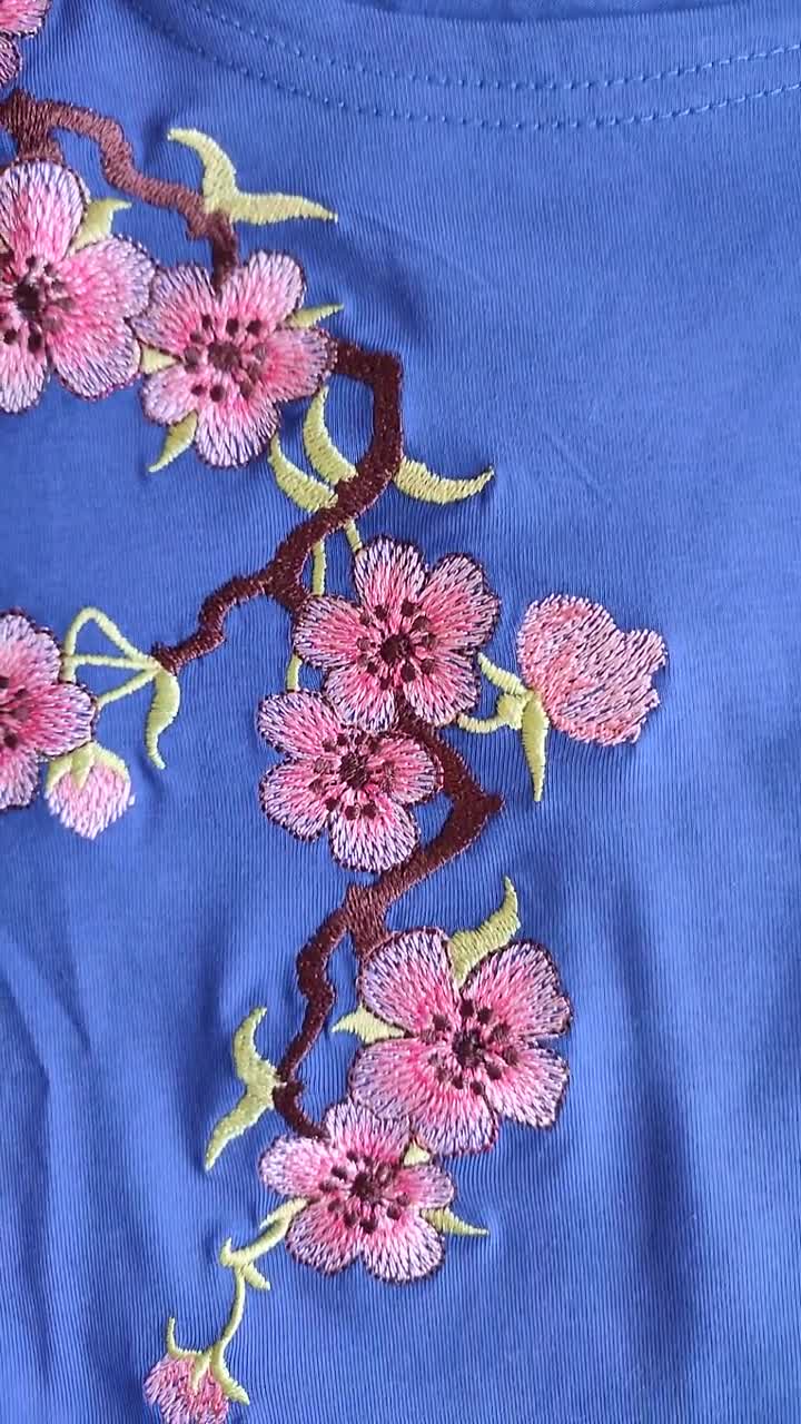Cherry Blossom T Shirt Long Sleeve, Women's T Shirt Flower