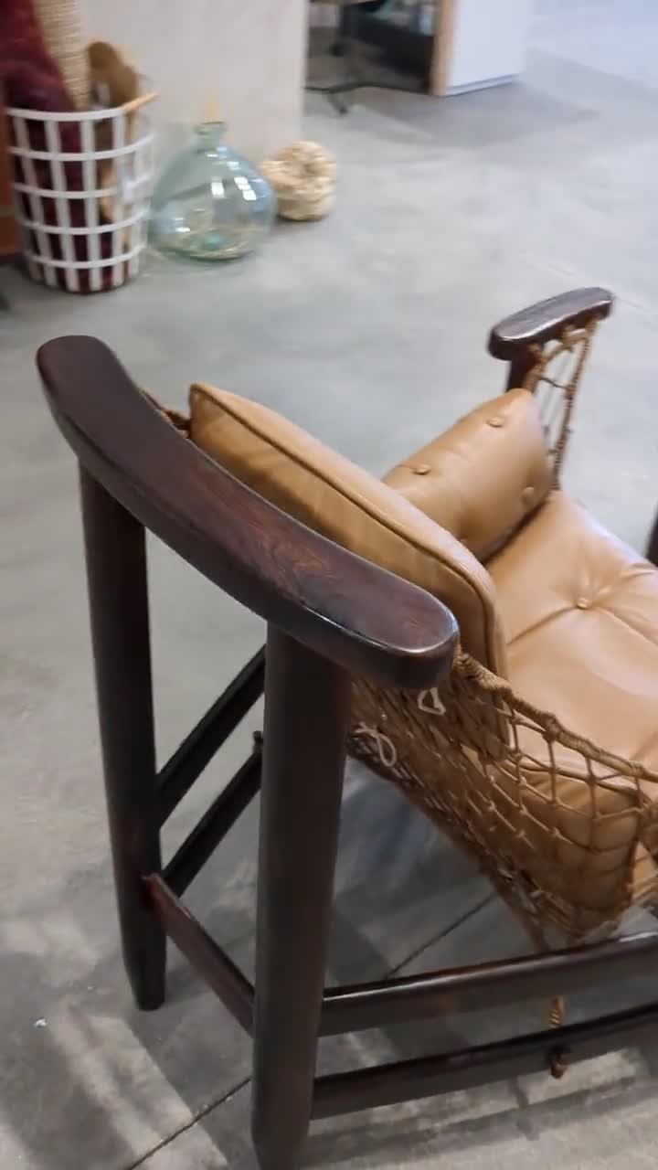 Jean Gillon 'jangada' Lounge Chair and Ottoman in Jacaranda and