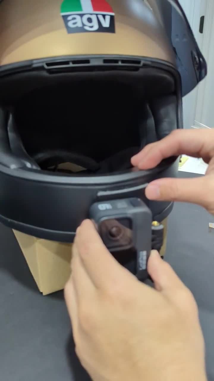 GoPro Portrait Mount for AGV X3000 Helmet (Carbon Fiber PETG) video poster