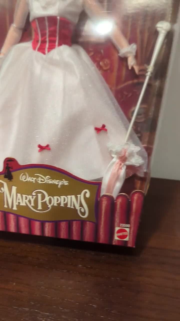 1990s Mary Poppins Disney Collectors Doll, Special Jolly Holiday Edition,  1999 Walt Disney Mary Poppins