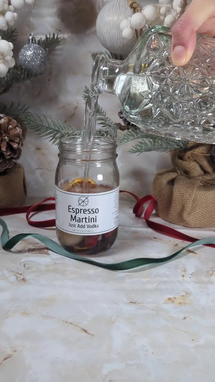 Craftly Espresso Martini Infusion Kit | Homemade Cocktails Kit | Espresso Martini Kit | Natural Cocktail Blends | Birthday Gift for Her | Gifts for