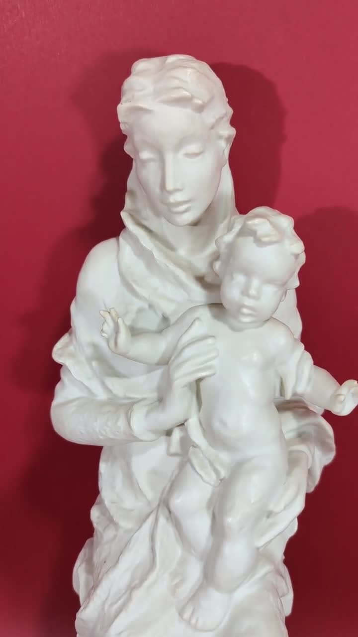 Rosenthal Figurine Porcelain Madonna With Child Designed by Lore