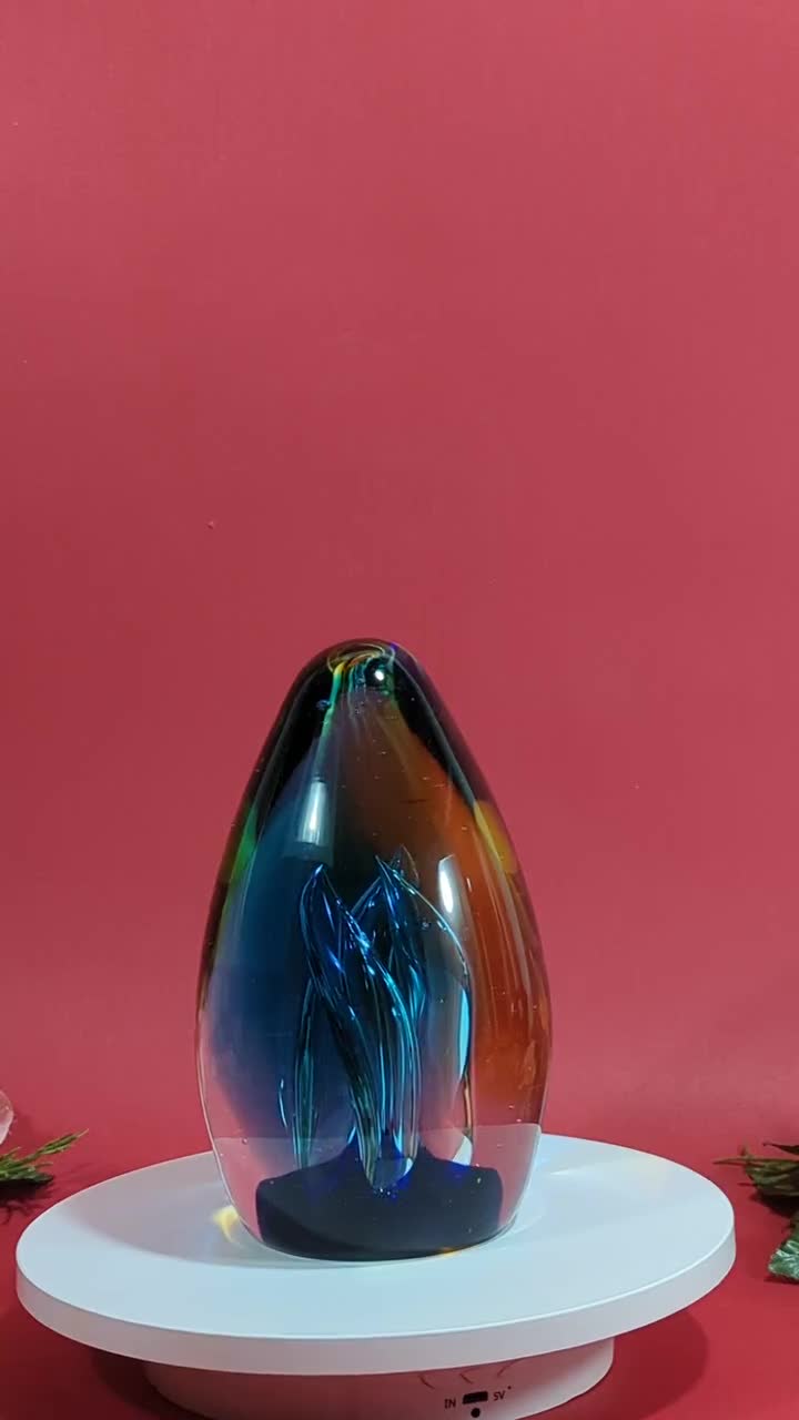 Stunning Murano Oval Egg Shaped Art Glass Paperweight Sculpture - Etsy