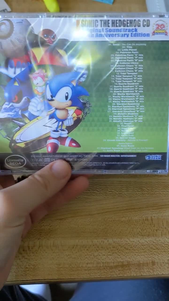 Sonic the Hedgehog CD 20th Anniversary Soundtrack - Etsy