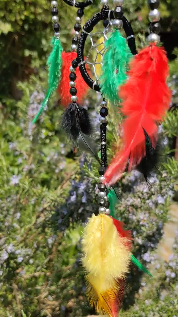 Dreamcatcher Rasta Reggae Dream Catcher 9 X 30cm Handmade