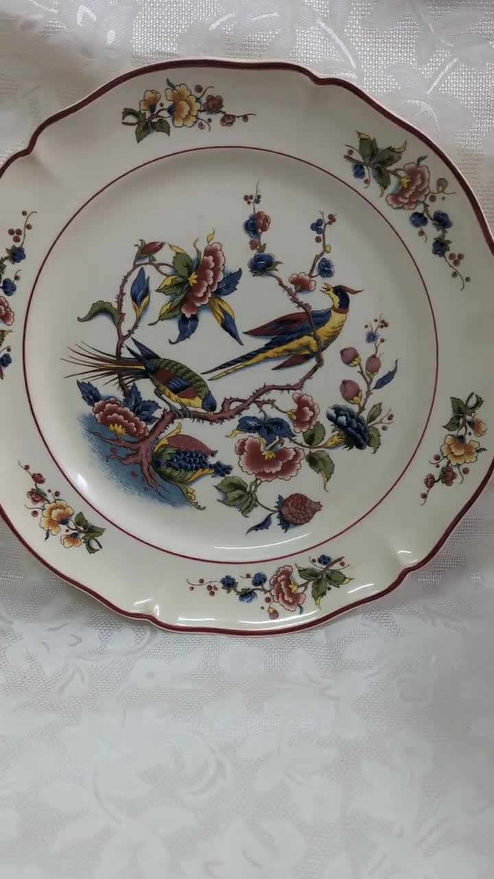 Villeroy & Boch 象の皿 Vintage Villeroy and Boch Saar Union 1945-1955 Dinner Plate With a
