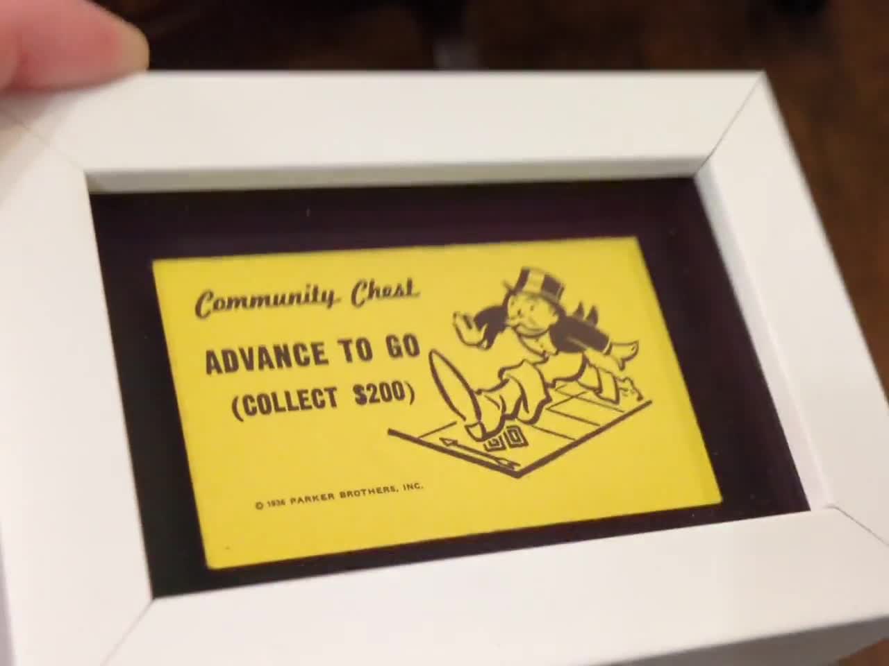 Advance to GO! Collect 200 Dollars! Monopoly® Community Chest Card