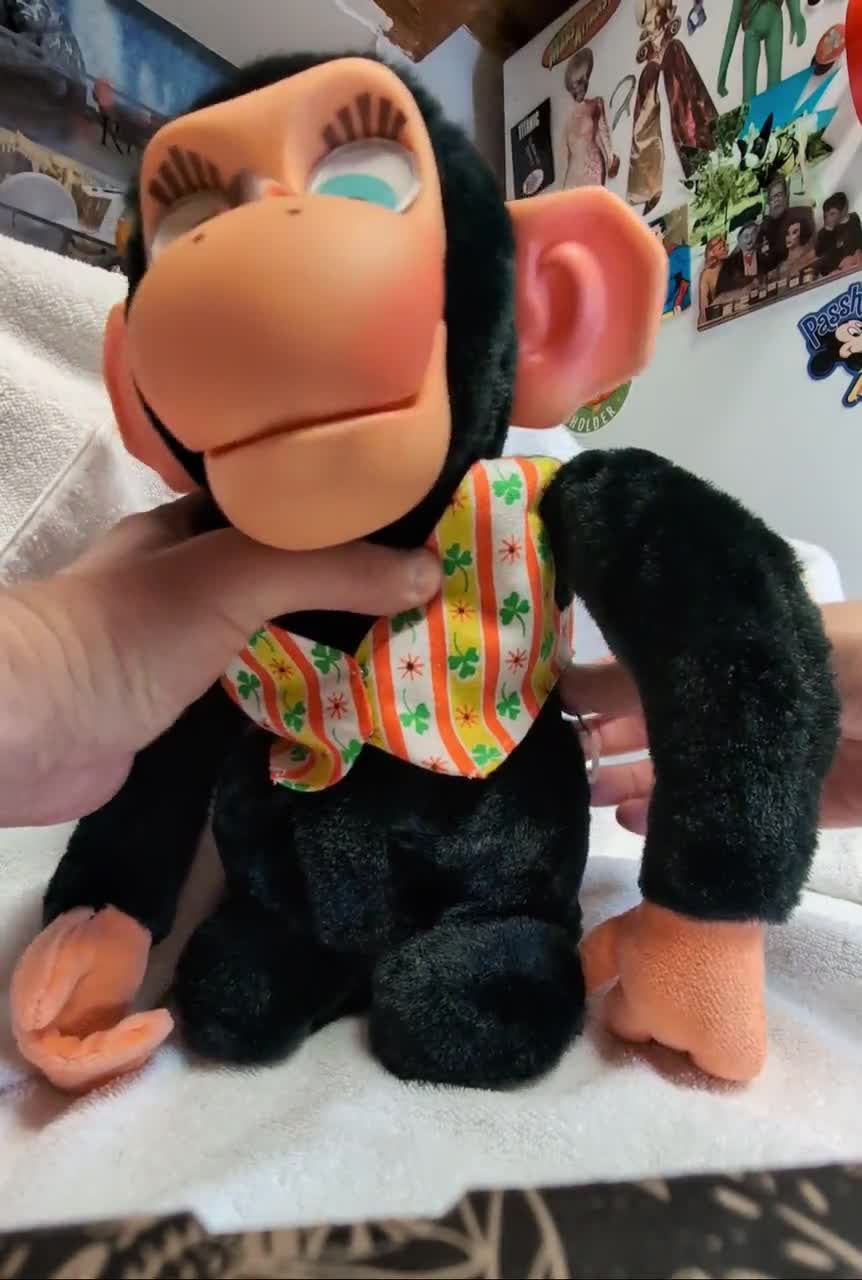 Vintage Mattel Chester O'chimp Plush: 1964 Animal Yacker in Box - Etsy