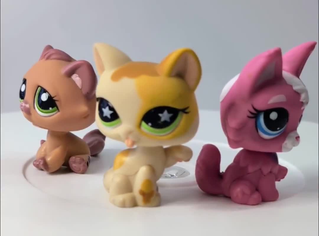 正規品 - リトルペットショップ - LPS - #832 黄色い猫 - #3561 ピンク