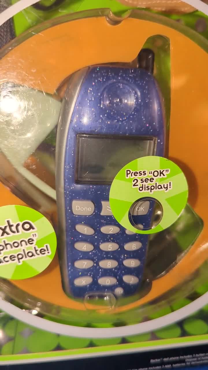 Barbie I Message Girls C6784 WORKS Text Message Cell Phone