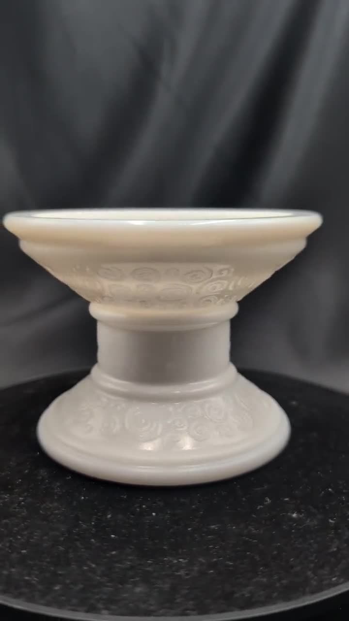 ヴィンテージミルクガラスキャンドルホルダー - Etsy 日本