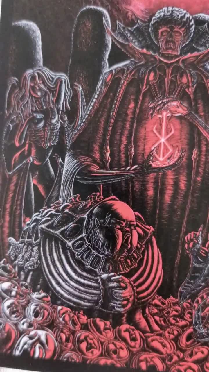 God Hand Poster Print Berserk Manga Anime Poster Canvas Art